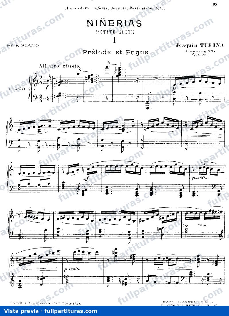 Pequeña Suite para Piano: Op. 21 (primera serie) — preview
