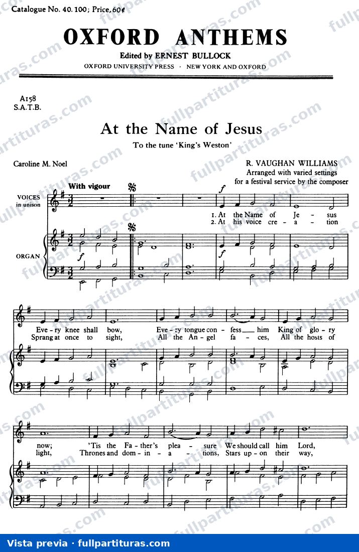 At the Name of Jesus — preview