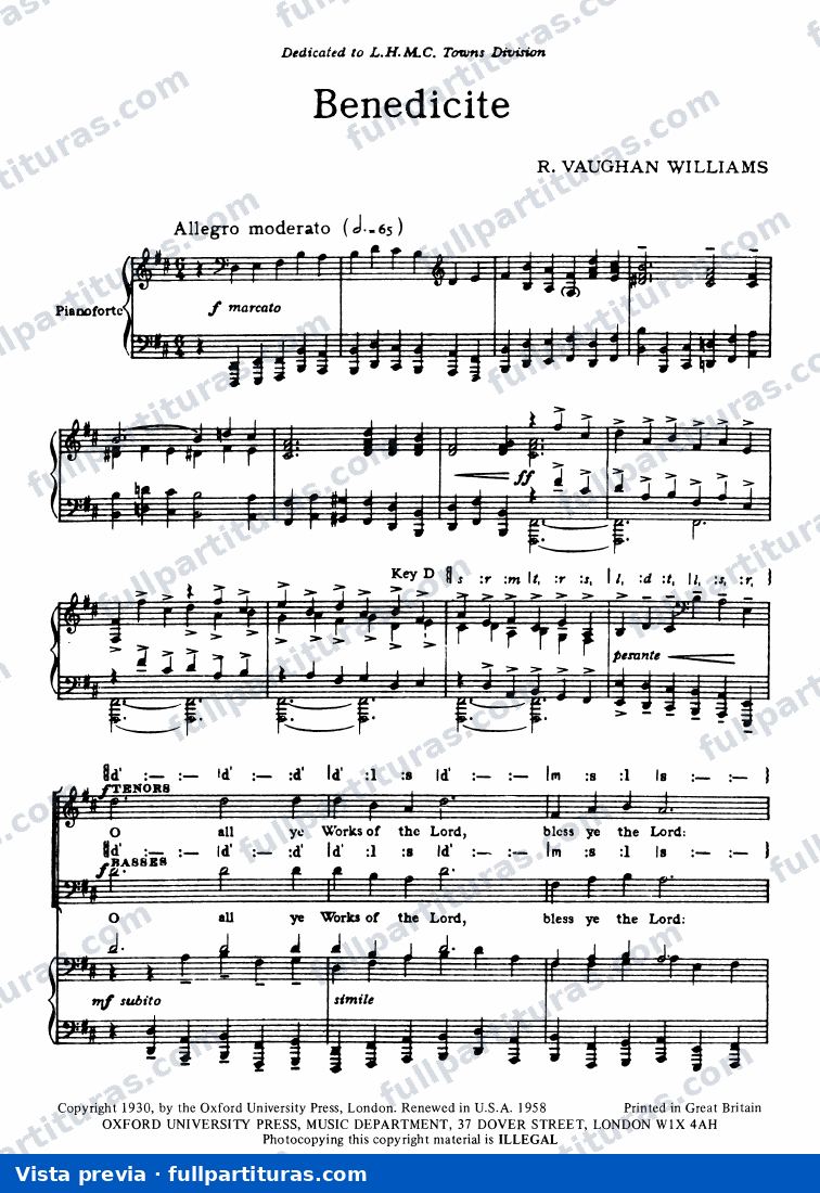 Benedicite — preview