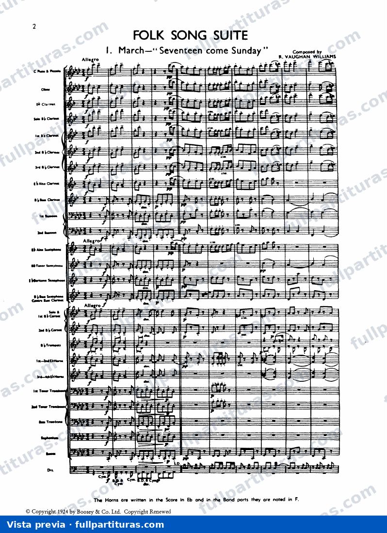 English Folk Song Suite — preview