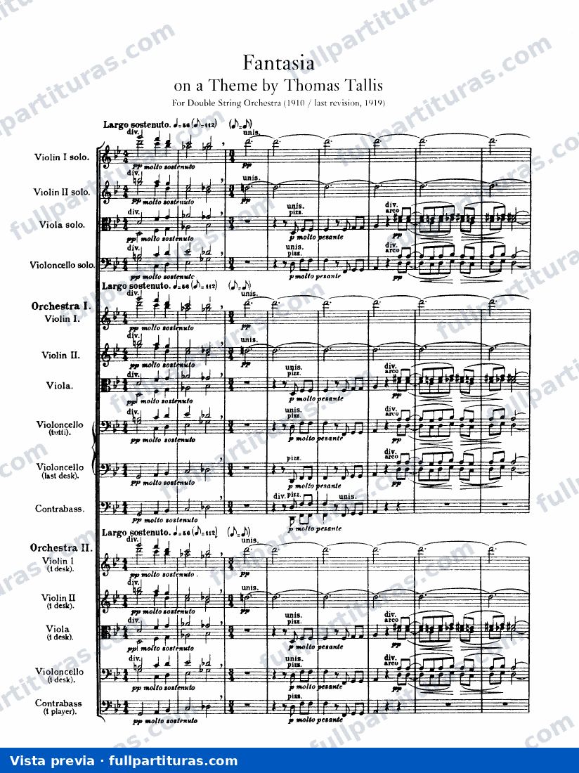 Fantasia on a Theme by Thomas Tallis — preview