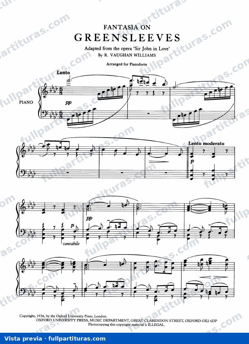 Fantasia on Greensleeves — preview