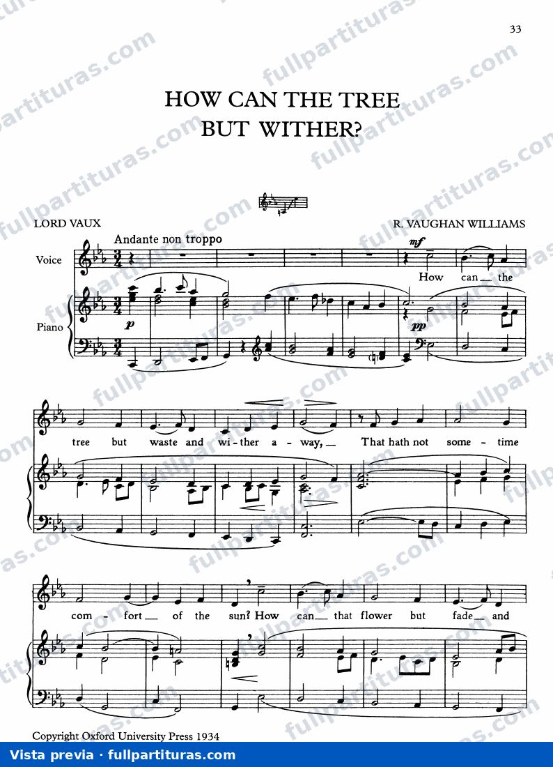 How Can the Tree but Wither? — preview