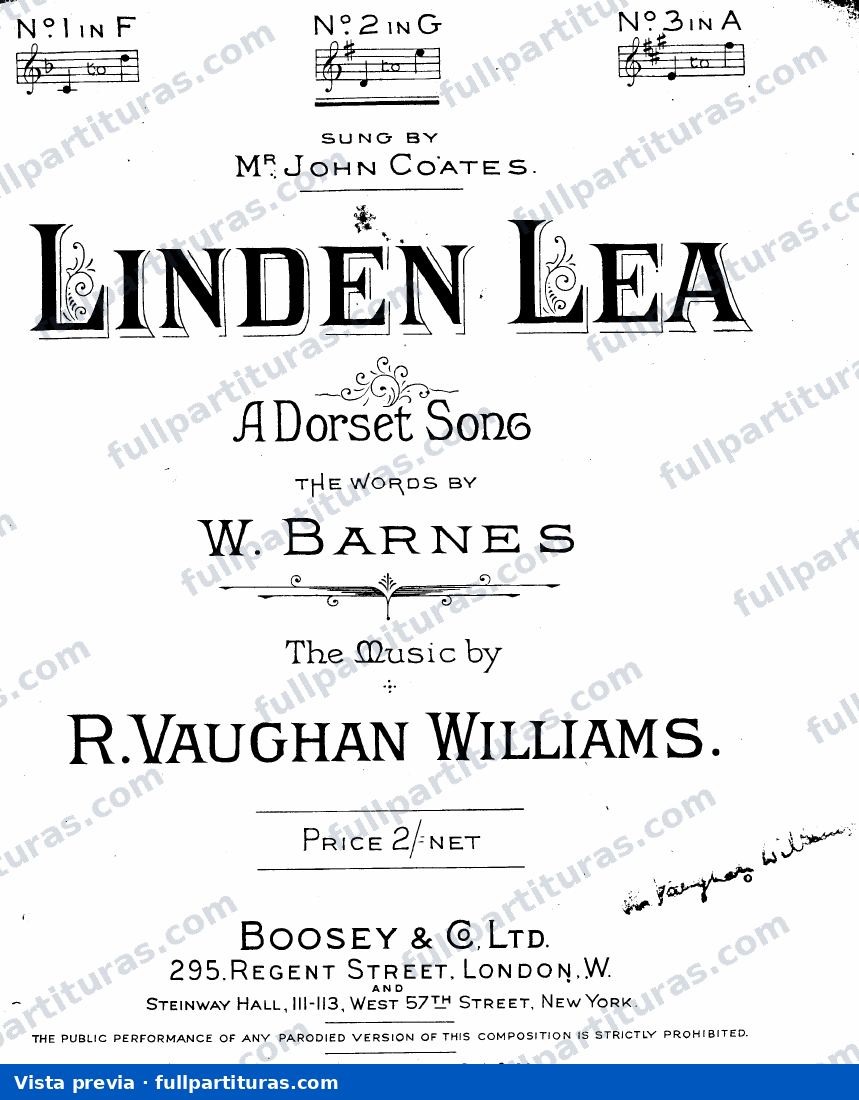 Linden Lea — preview