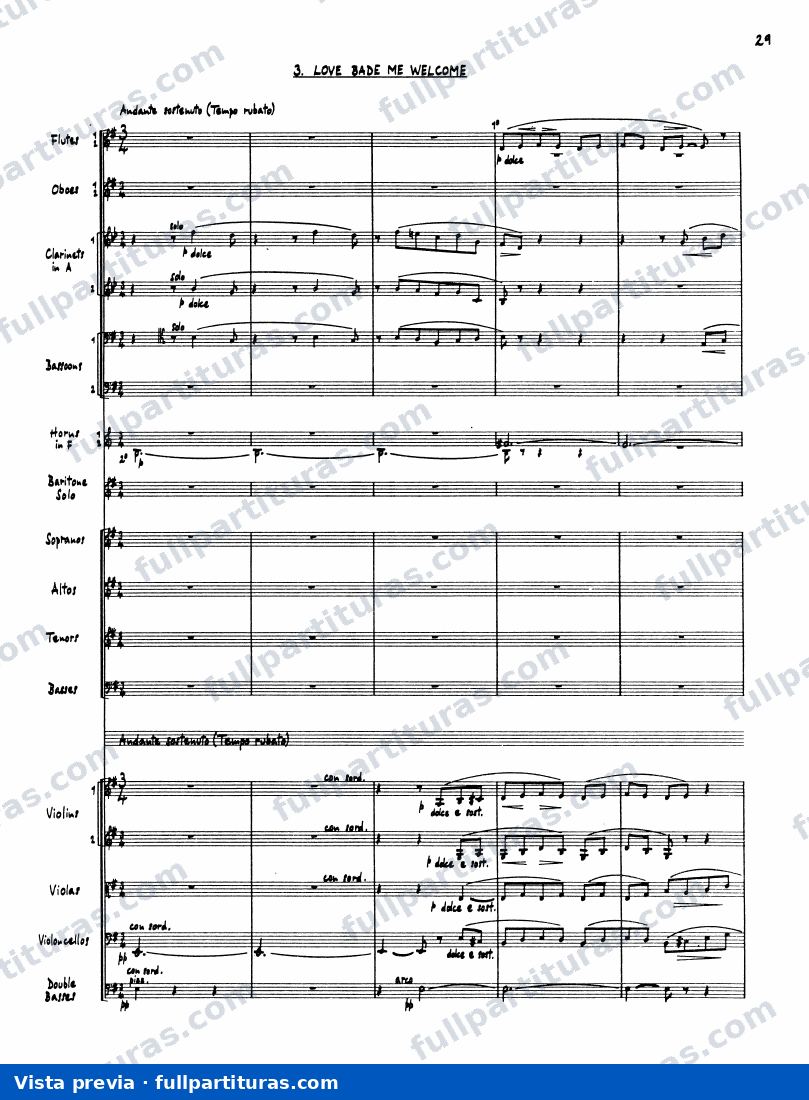 5 Mystical Songs: Love Bade Me Welcome — preview
