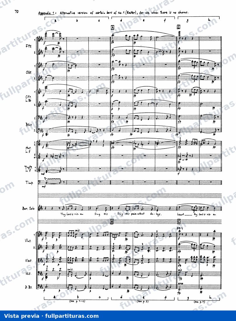 5 Mystical Songs: Appendices — preview