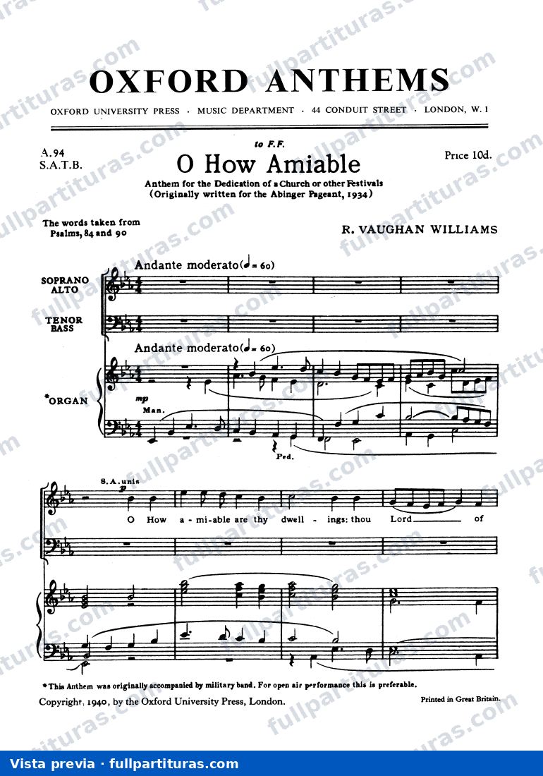 O How Amiable — preview