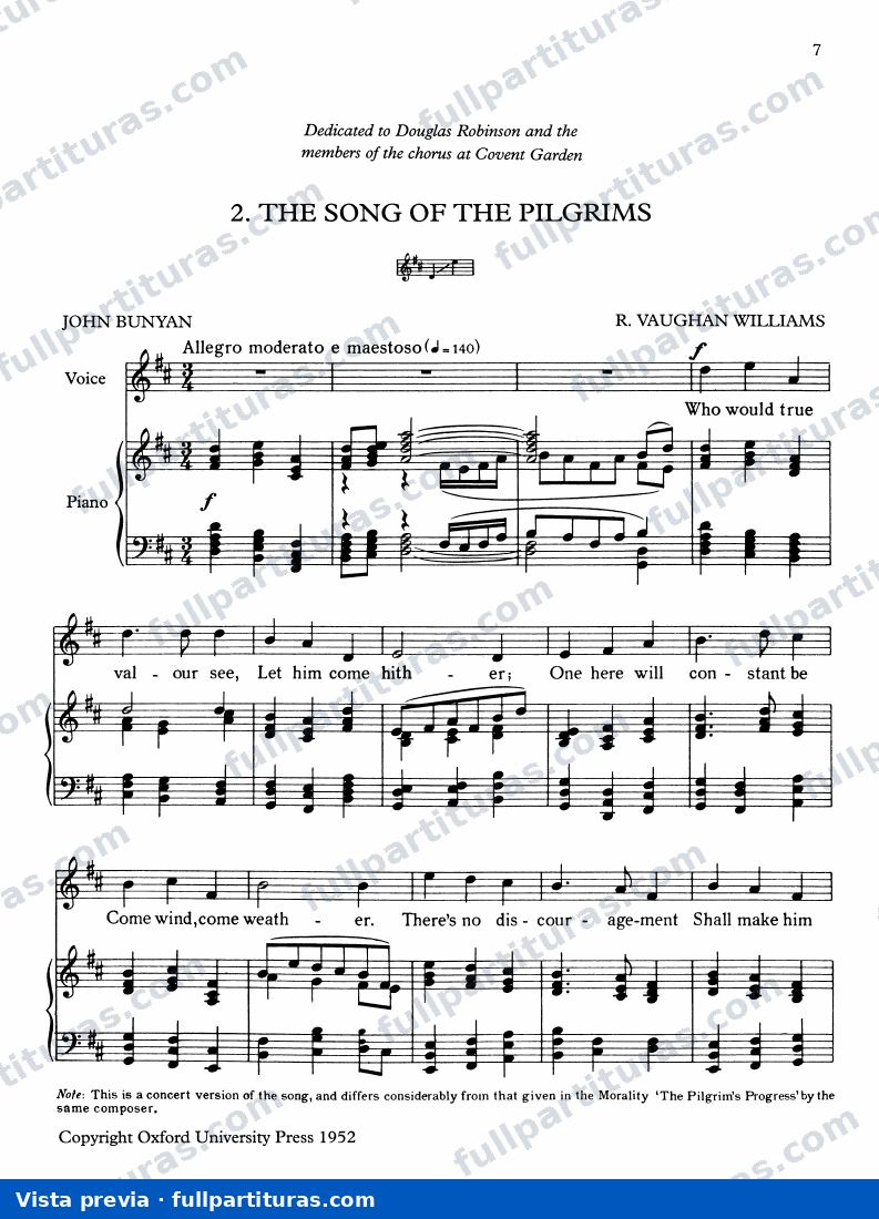 The Pilgrim's Progress: The Song Of The Pilgrims — preview