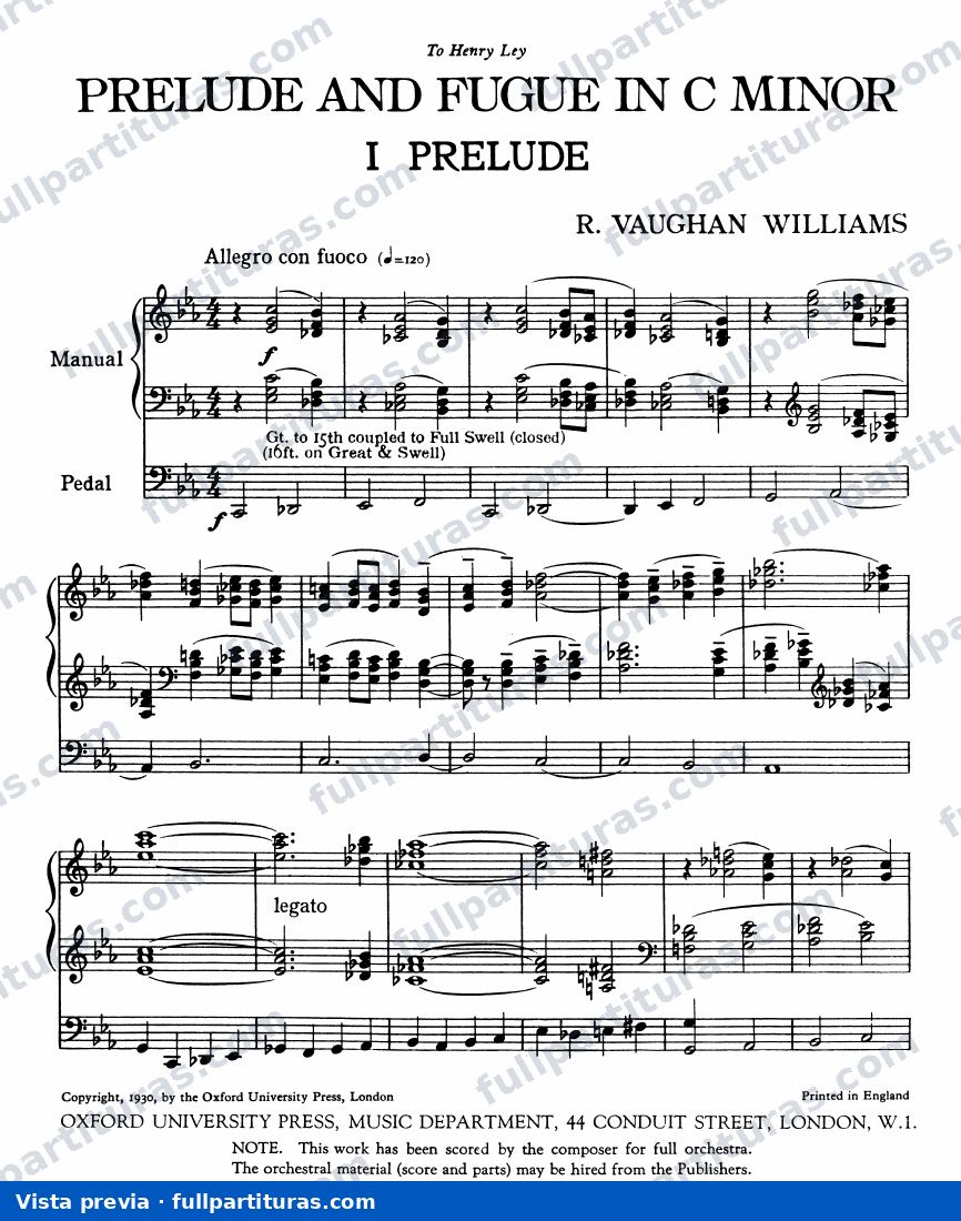 Prelude and Fugue in C minor — preview