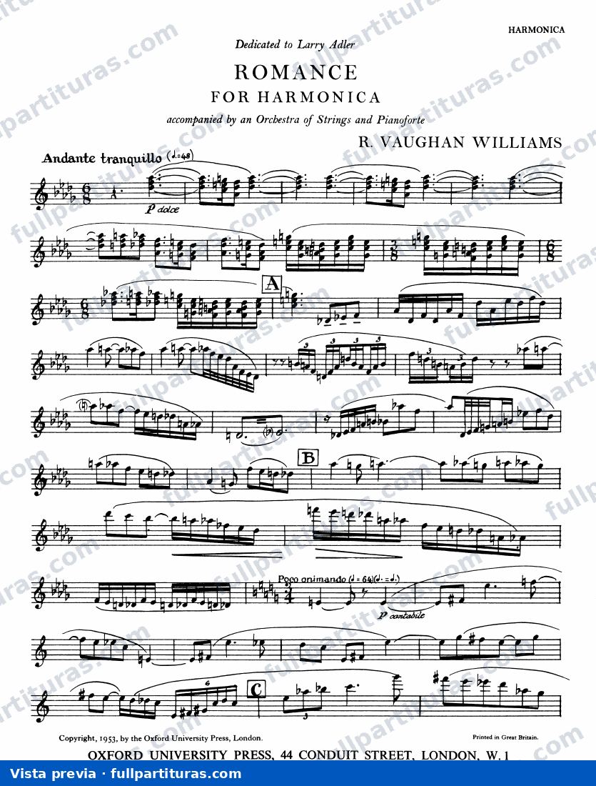 Romance for Harmonica — preview
