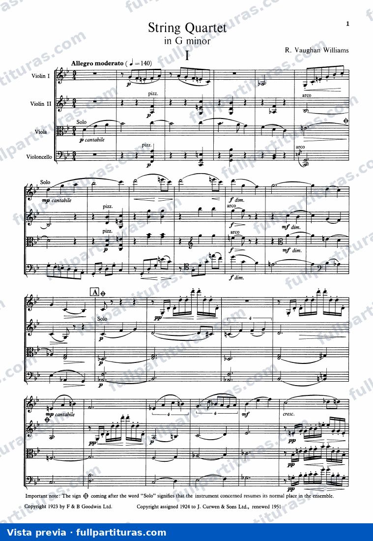 Sir John in Love: String Quartet No.1 — preview