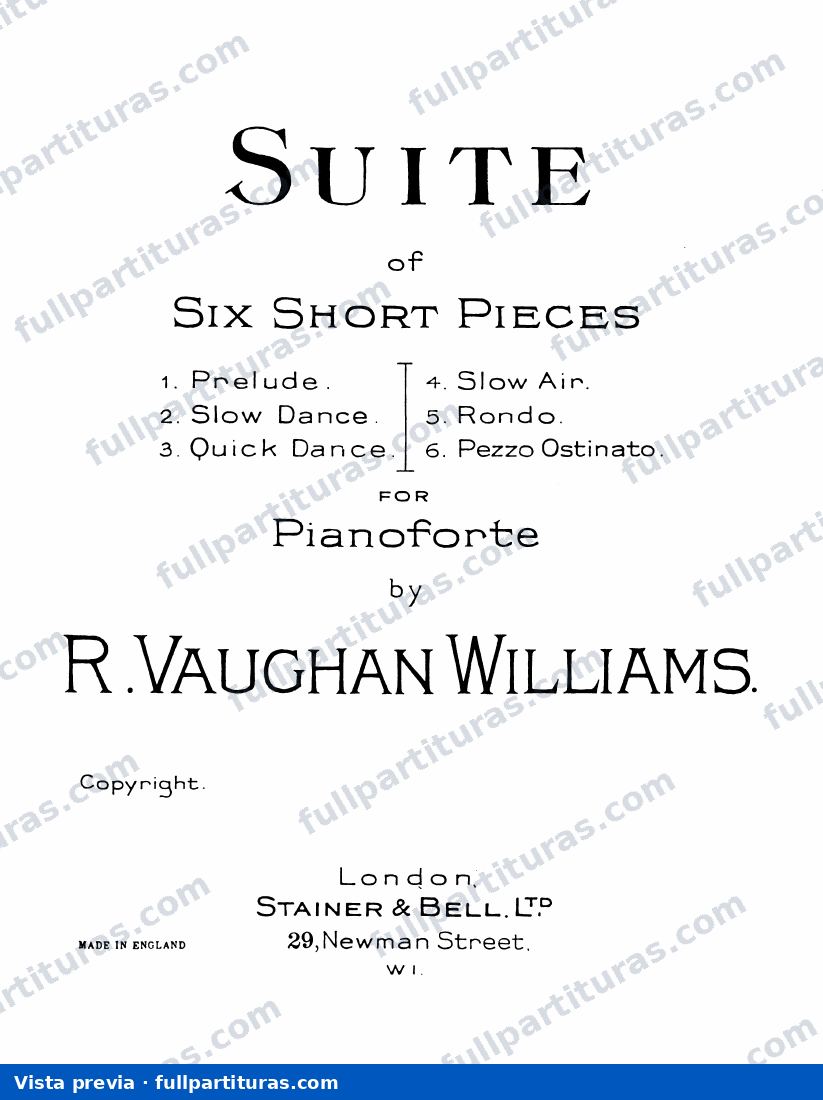 Suite for Viola and Small Orchestra: Suite of 6 Short Pieces — preview
