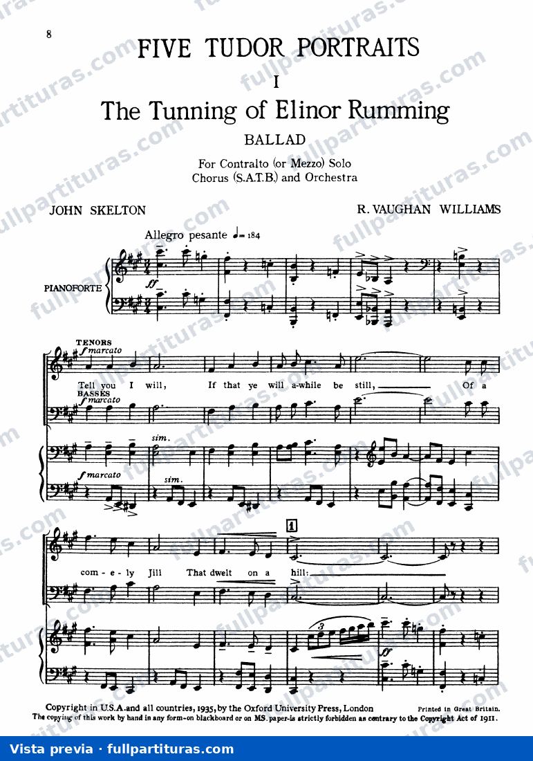 5 Tudor Portraits: I. The Tunning of Elinor Rumming — preview