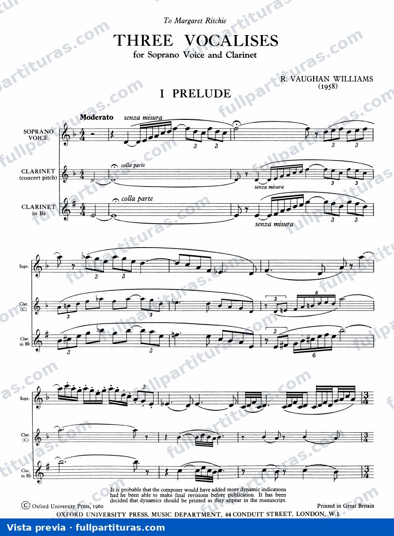 3 Vocalises — preview
