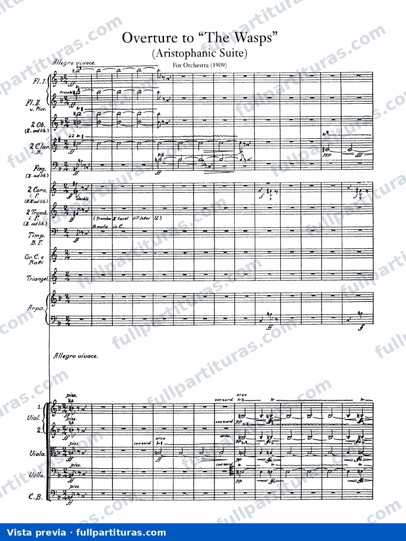 The Wasps, Aristophanic suite — preview