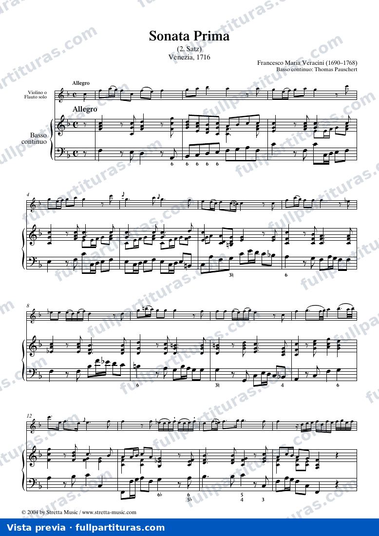 Sonata prima — preview