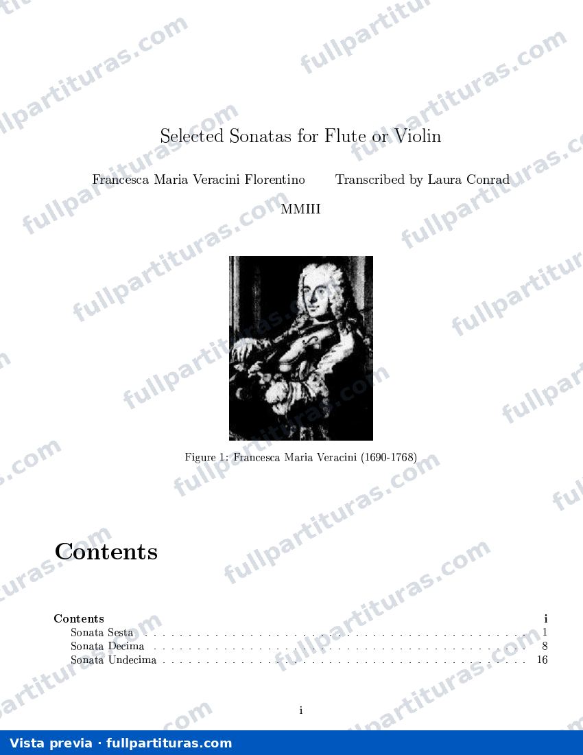 Sonata sesta, decima e undecima — preview
