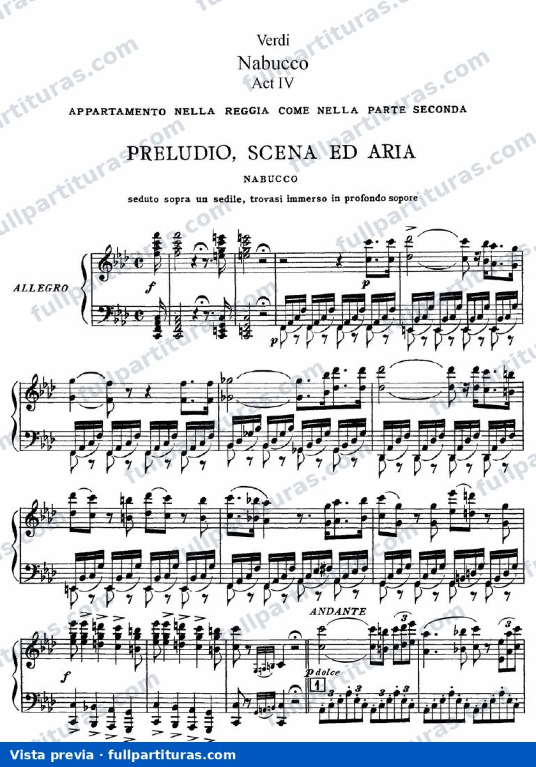 Versión con acc. de piano: Acto IV — vista previa