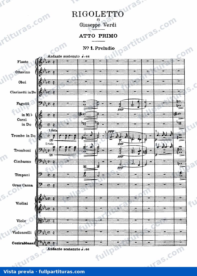 Rigoletto: Preludio y Acto I — vista previa