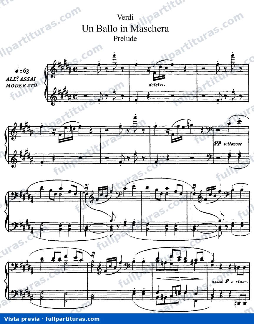 Versión con Piano: Acto 1 — preview