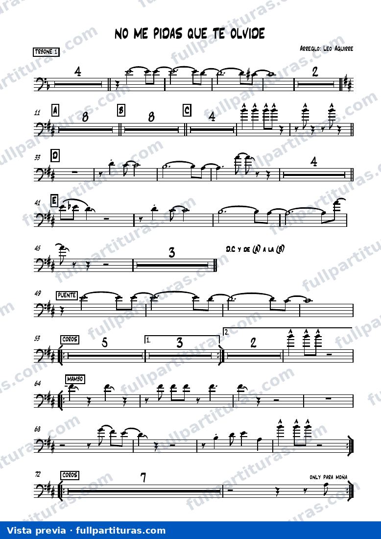 No me pidas que te olvide — preview