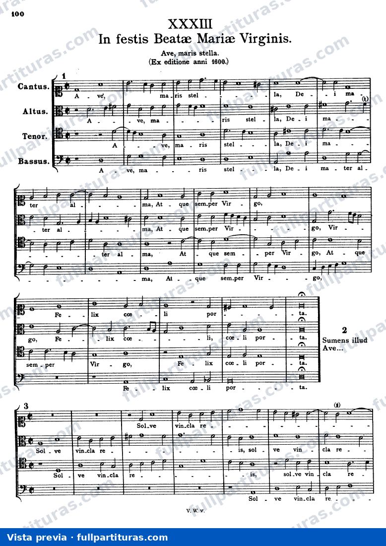 Ave maris stella — preview