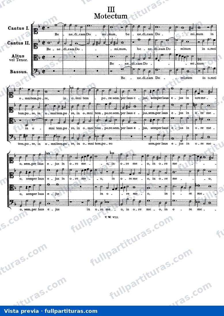 Benedicam Dominum in omni tempore — preview