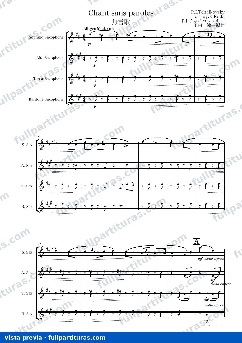 Tchaikovsky: Canción sin palabras — preview