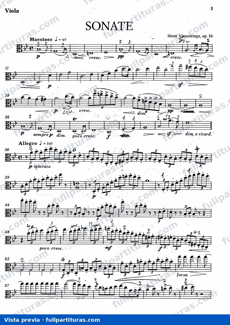 Sonata op.36 para viola — preview