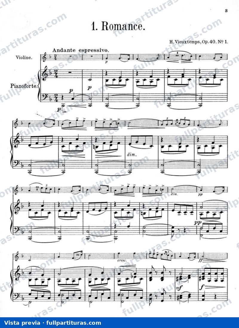 Album para Violín y Piano — vista previa