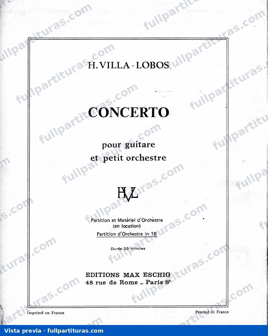 Guitar Concerto, W501, 502 — preview
