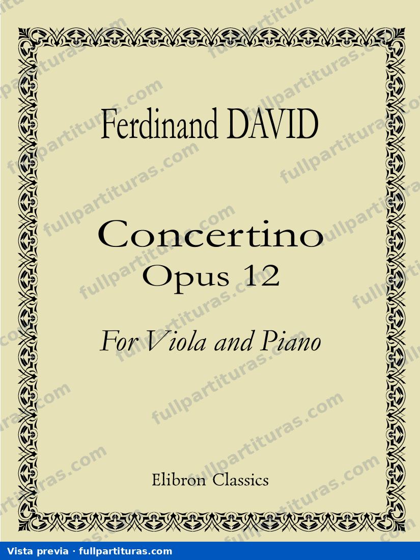 Concertino para Viola y Piano op. 12 — preview
