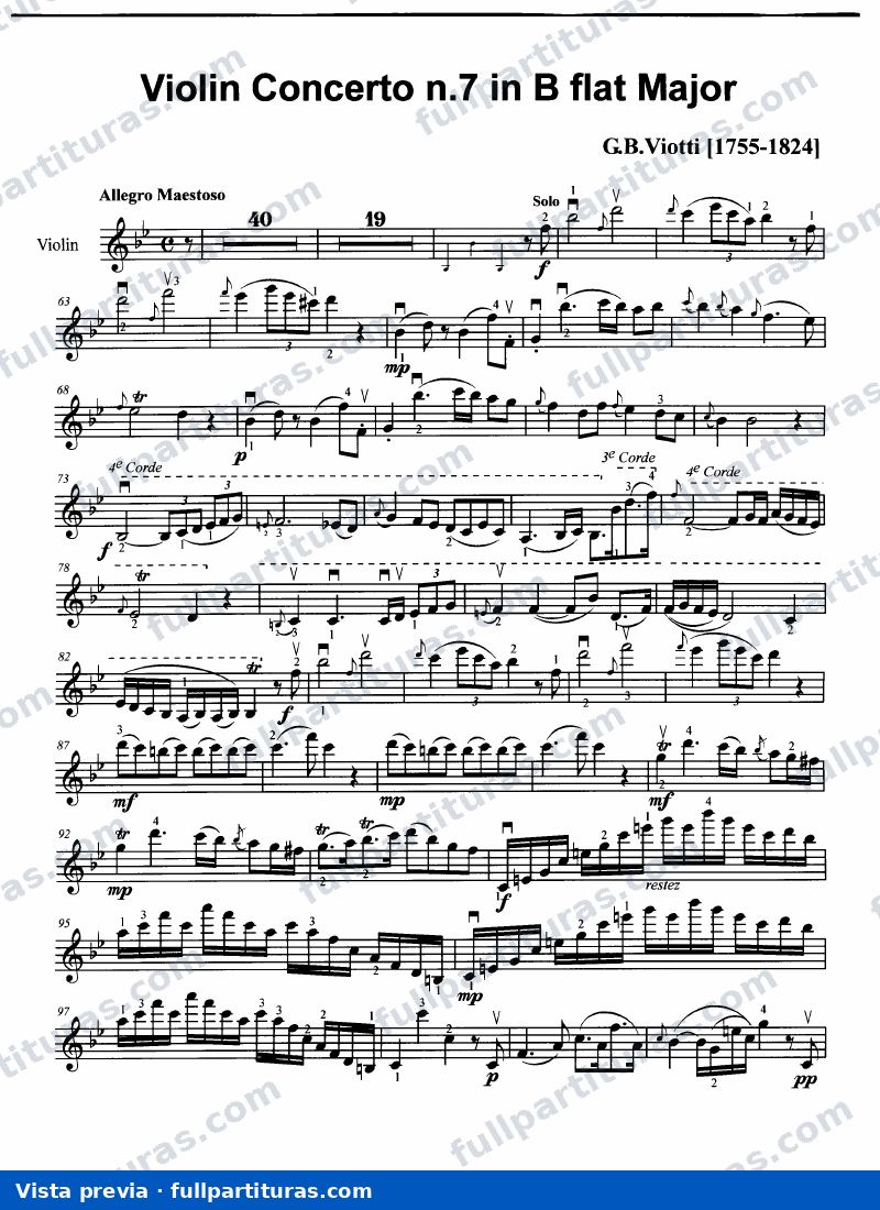 Concierto para Violín Nº 7 — preview