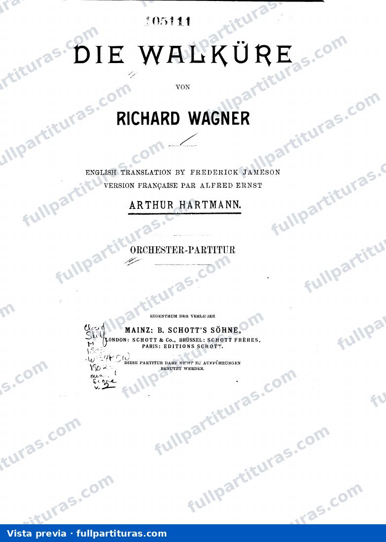 Die Walküre La Walkiria: Acto II — preview