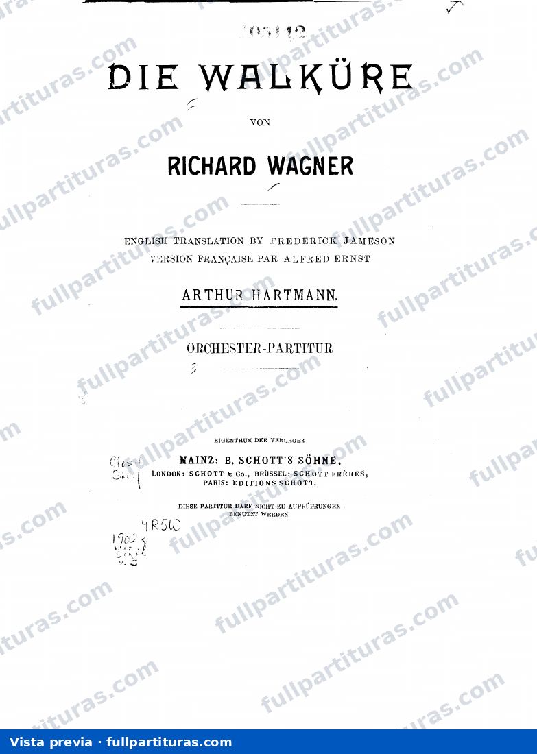Die Walküre La Walkiria: Acto III — preview