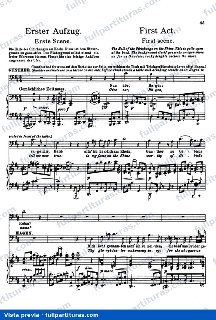 Götterdämmerung El Ocaso de los Dioses: Acto I — preview