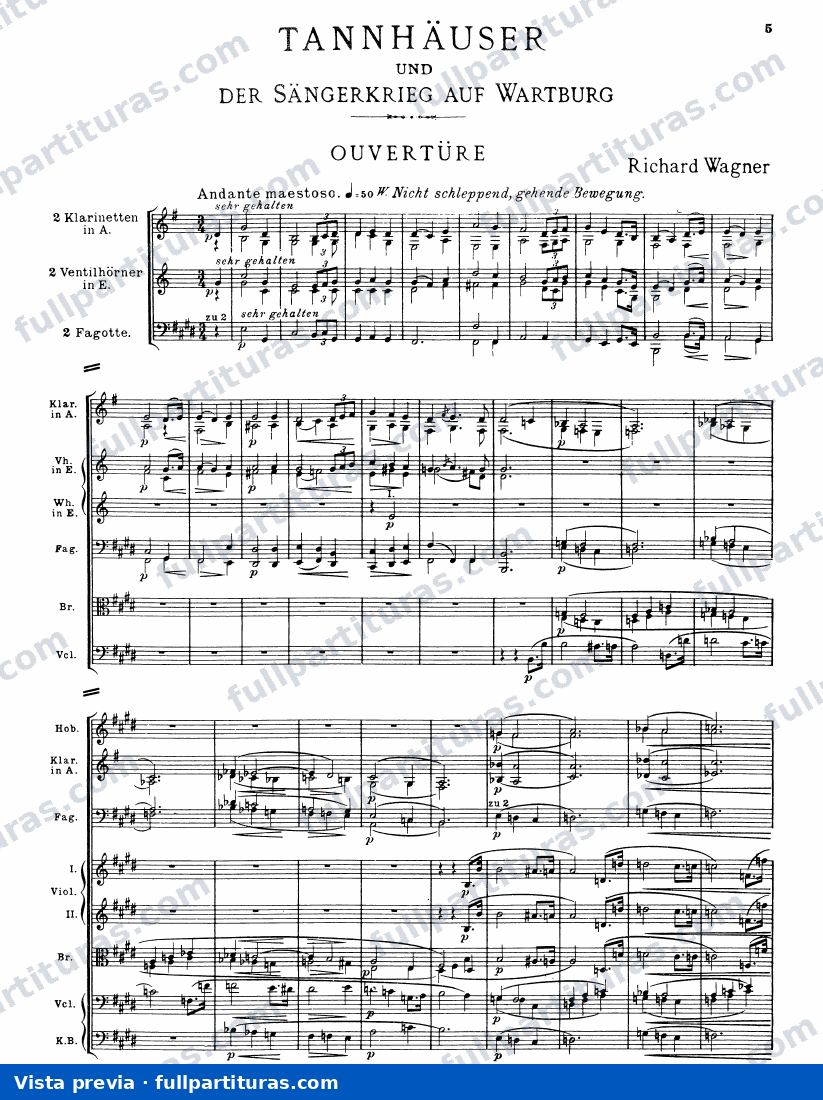 Tannhauser: 1º overtura y acto 1º — preview