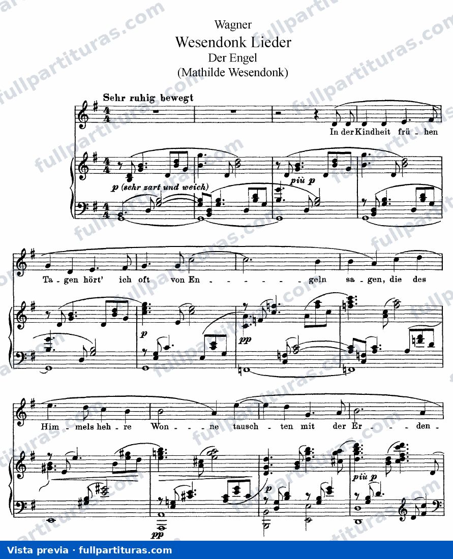 Wesendonk Lieder — preview