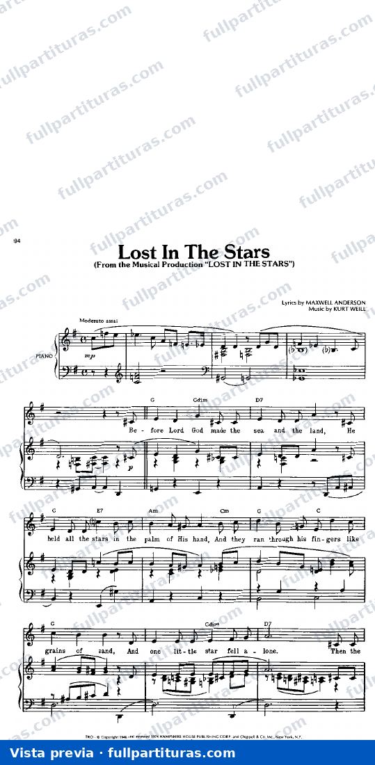 Lost In The Stars — preview