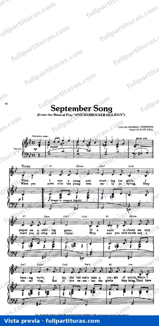 September Song — preview
