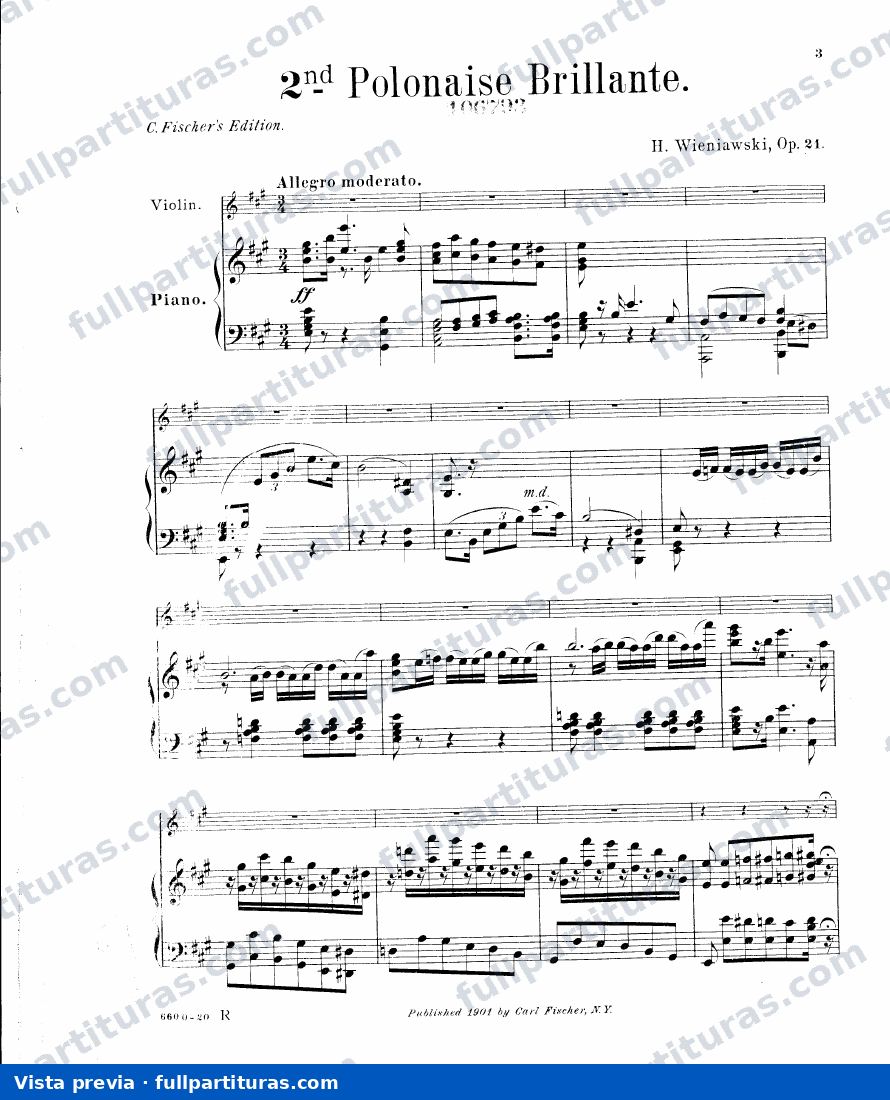 Polonesa en A mayor Op. 21 — preview