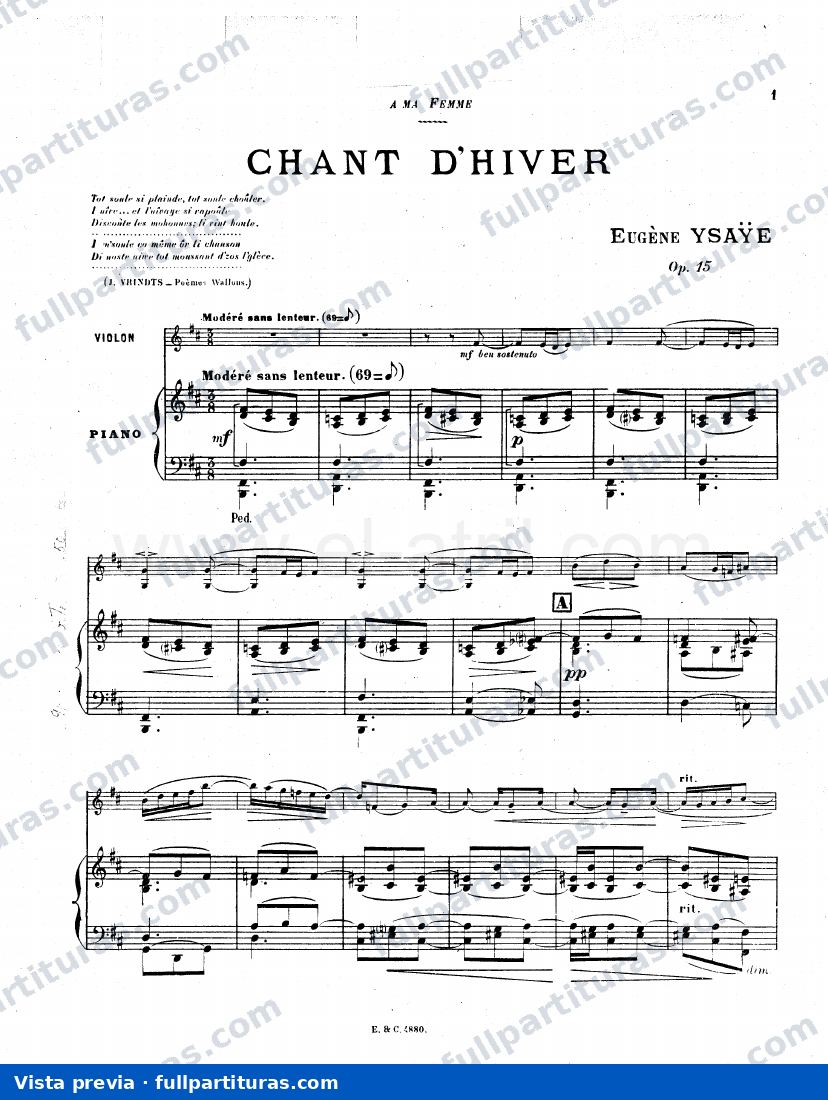 Sonata op15 Chant d'hiver — preview