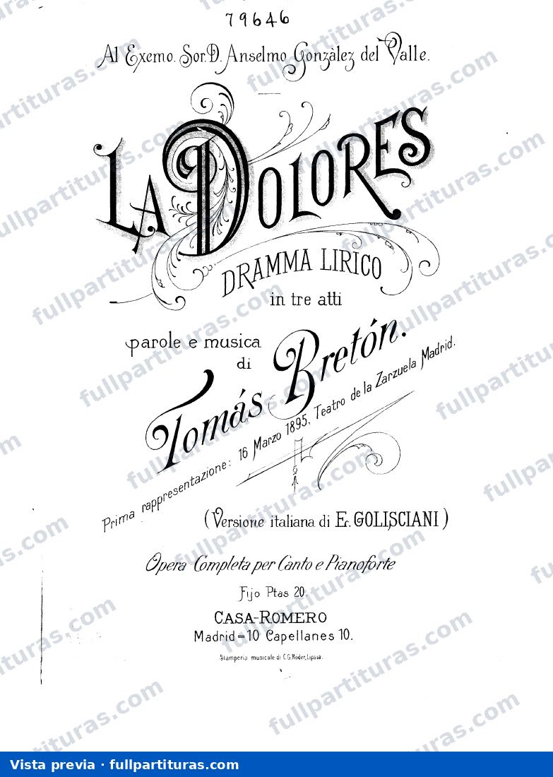 La Verbena de la Paloma: La Dolores — preview