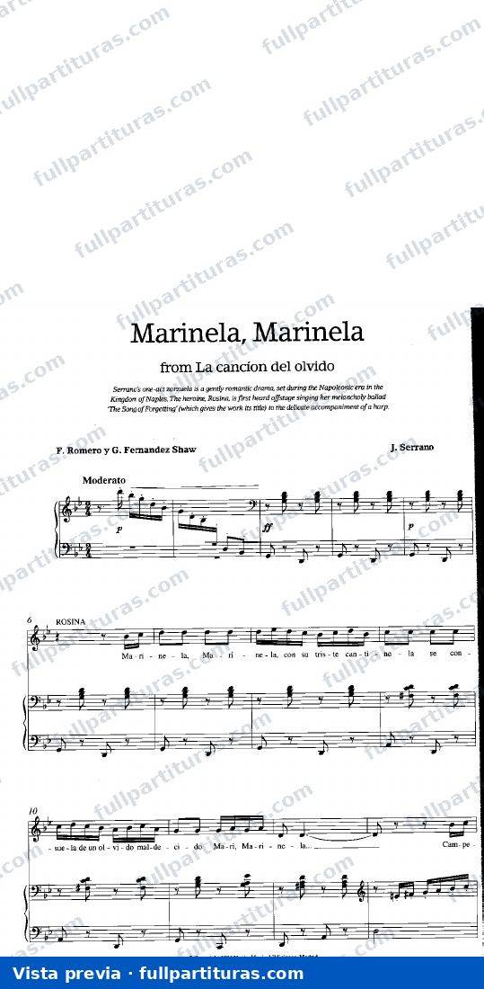 Serrano, José: Marinela, Marinela — preview