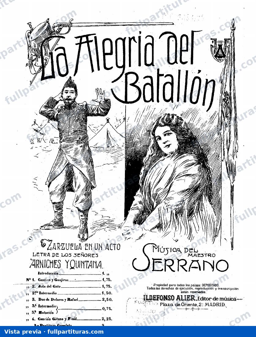 Serrano, José: La alegría del batallón — preview