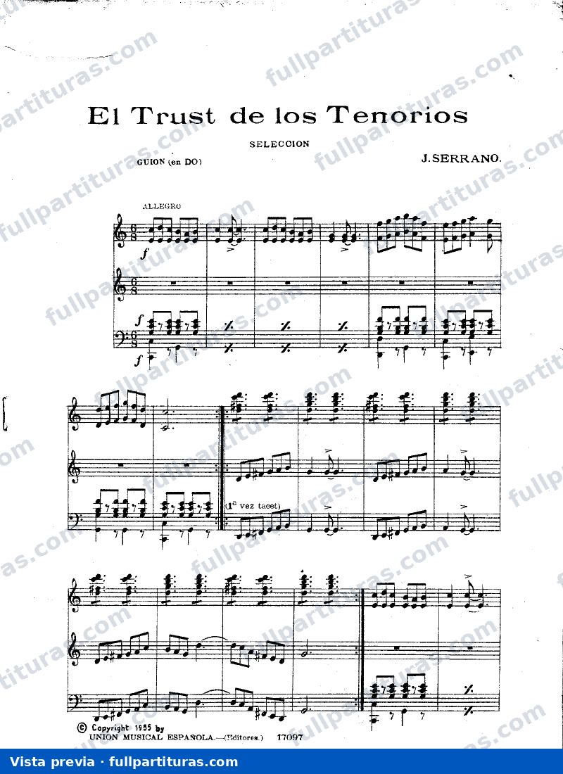 Serrano, José: El trust de los tenorios — preview