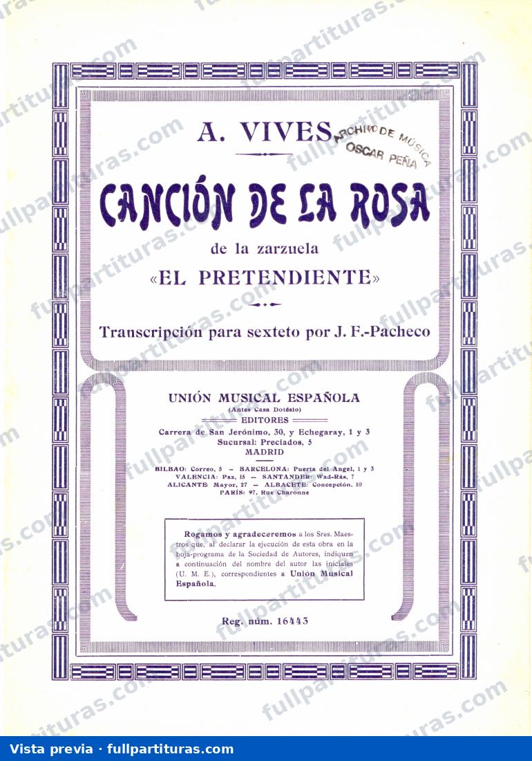 Vives, Amadeo: El Pretendiente — preview