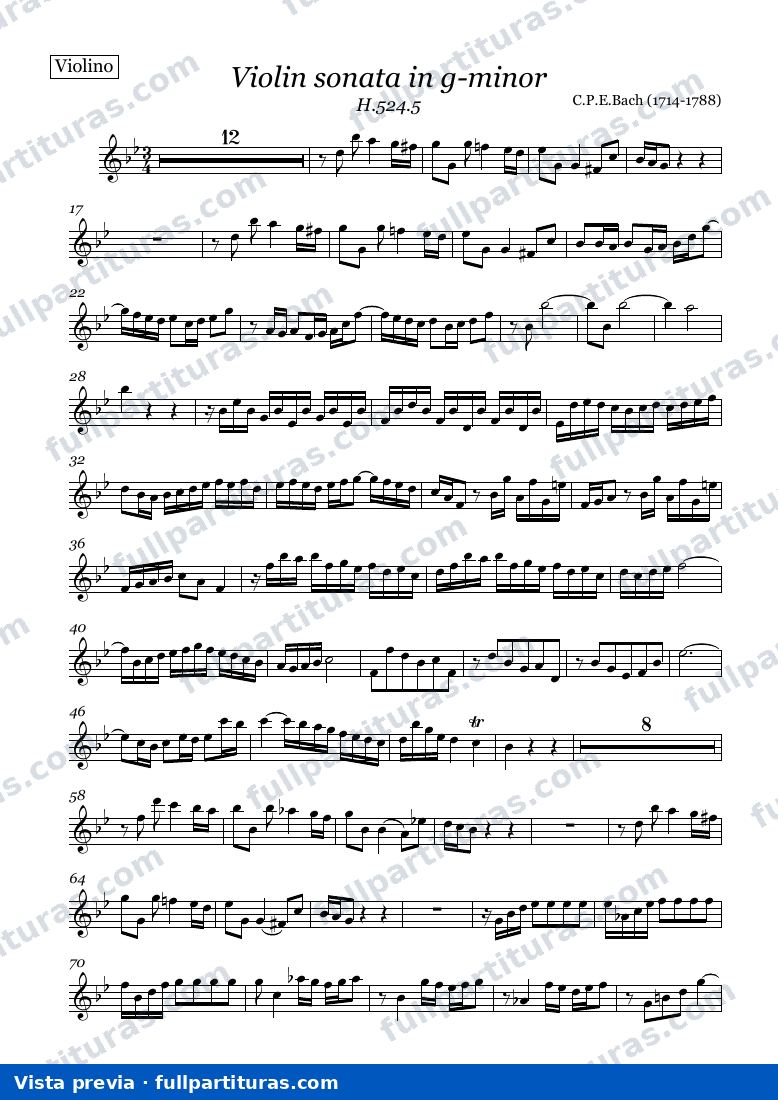 Parte del violín — preview