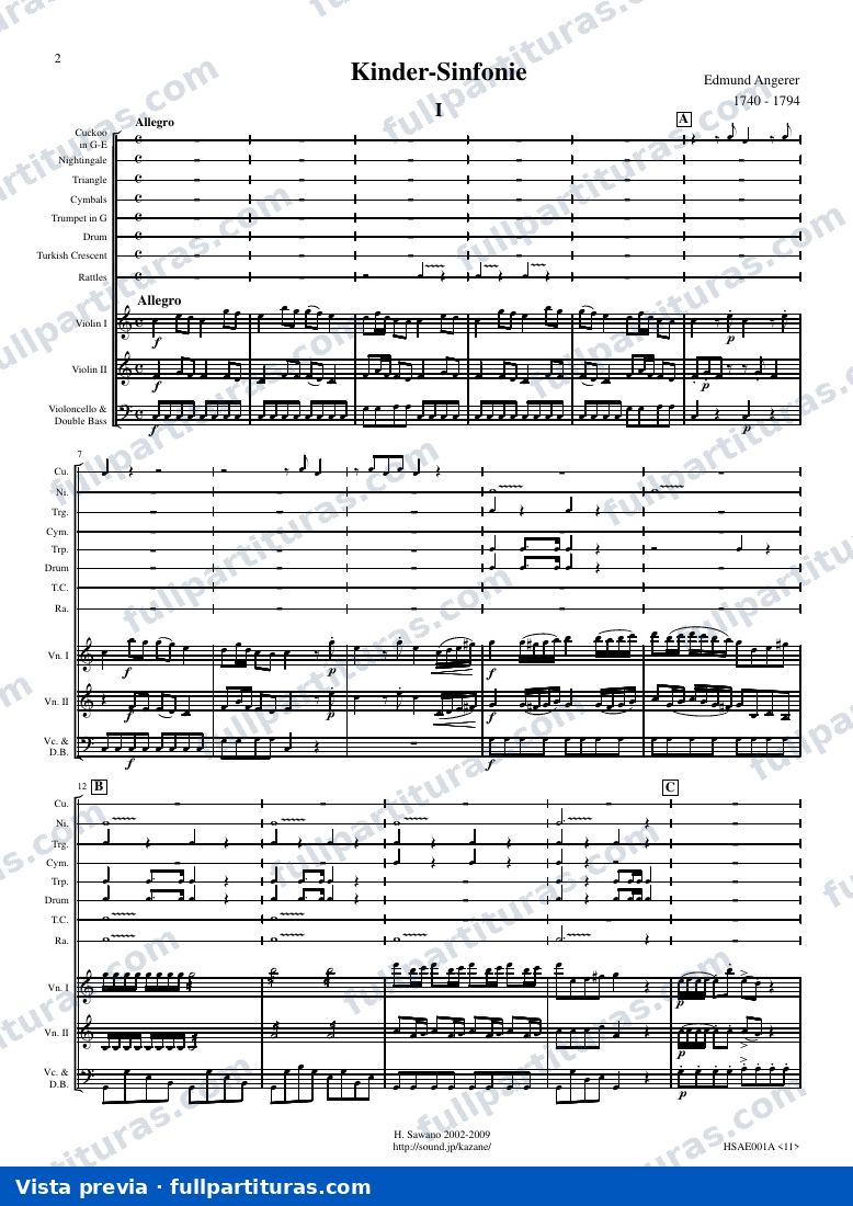 Sinfonía de los juguetes — preview