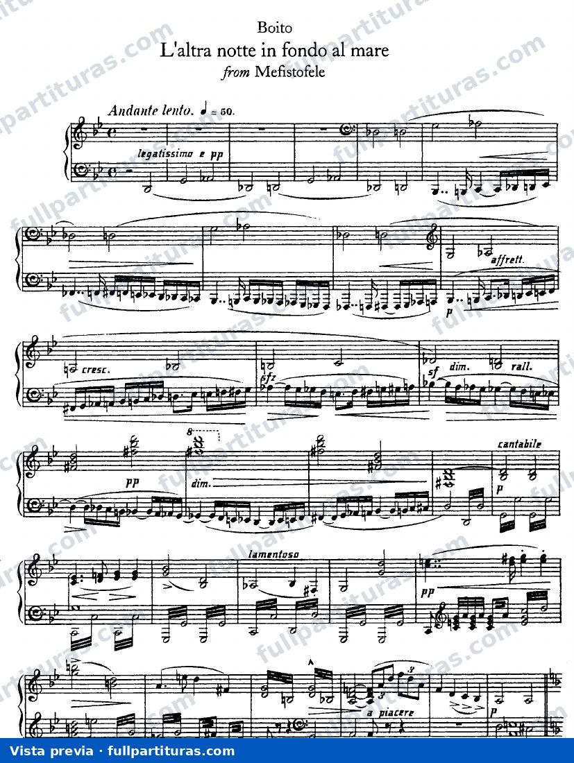 Mefistofele - L'altra notte in fondo al mare — preview